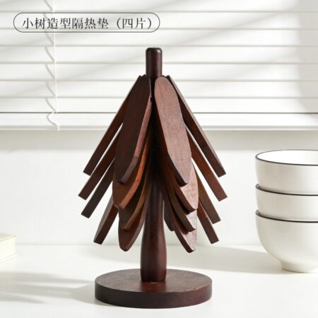 EcoGuard Bamboo Trivet Set-Coffee Color