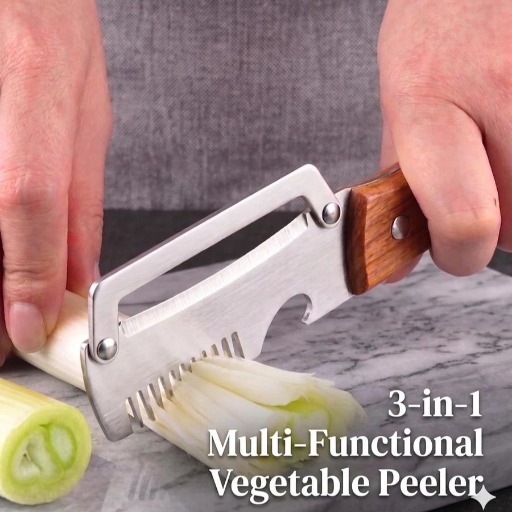 2 Pcs Stainless Steel Vegetable Peeler Set - Image 2