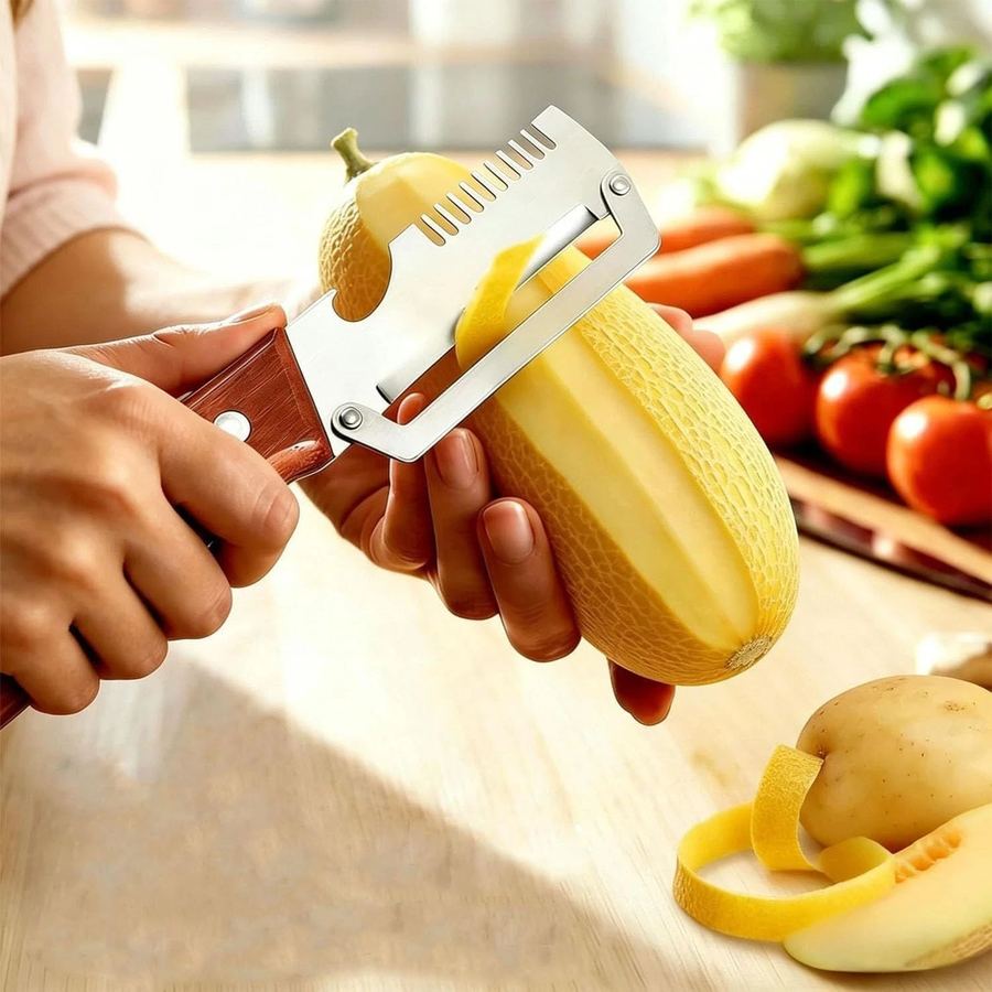 2 Pcs Stainless Steel Vegetable Peeler Set - Image 5